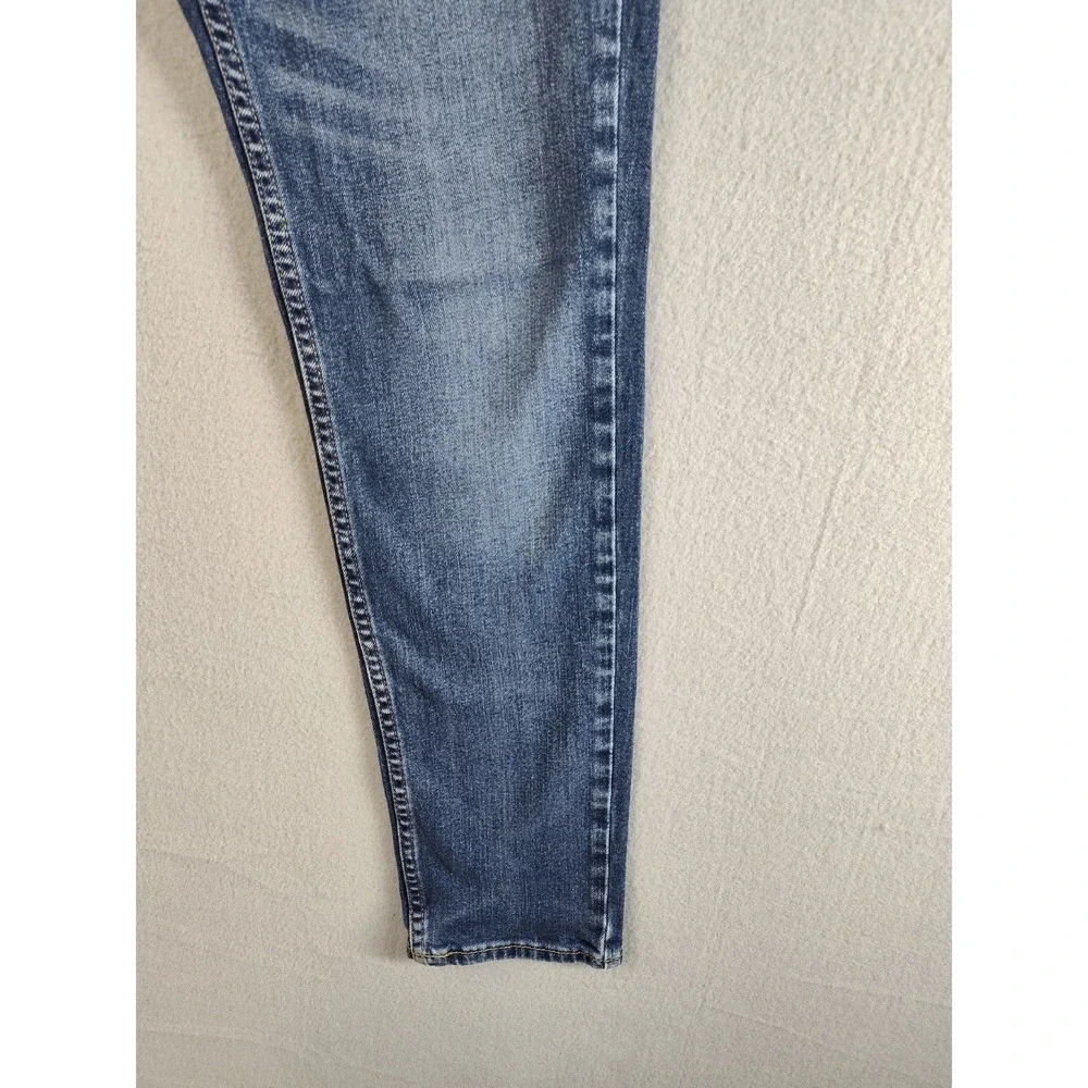 Hollister Men Jean 30 Blue Medium Wash Denim Straigh Slim Stretch Low Rise Denim